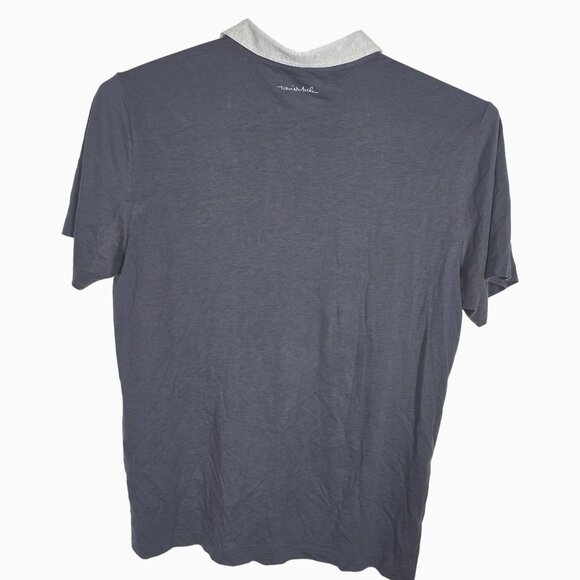 Travis Mathew Short Sleeve Golf  Polo Shirt Size  XXL Men’s Dark Blue / Gray Col - Picture 3 of 6